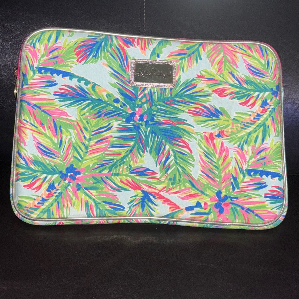 Lilly Pulitzer Tropical Leaf Print Laptop Sleeve